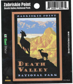 Zabriskie Point/Death Valley National Park Sticker