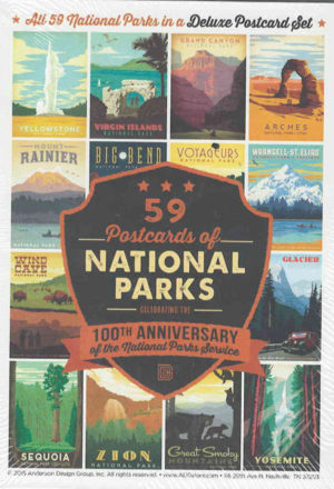 59 Postcards of the National Parks Service